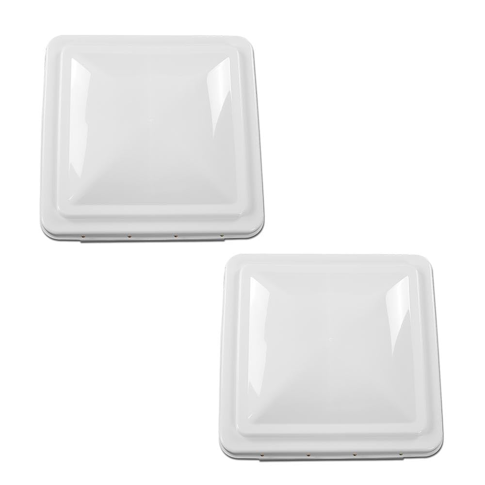 White 14" x 14" RV Roof Vent Cover 2pcs X901794