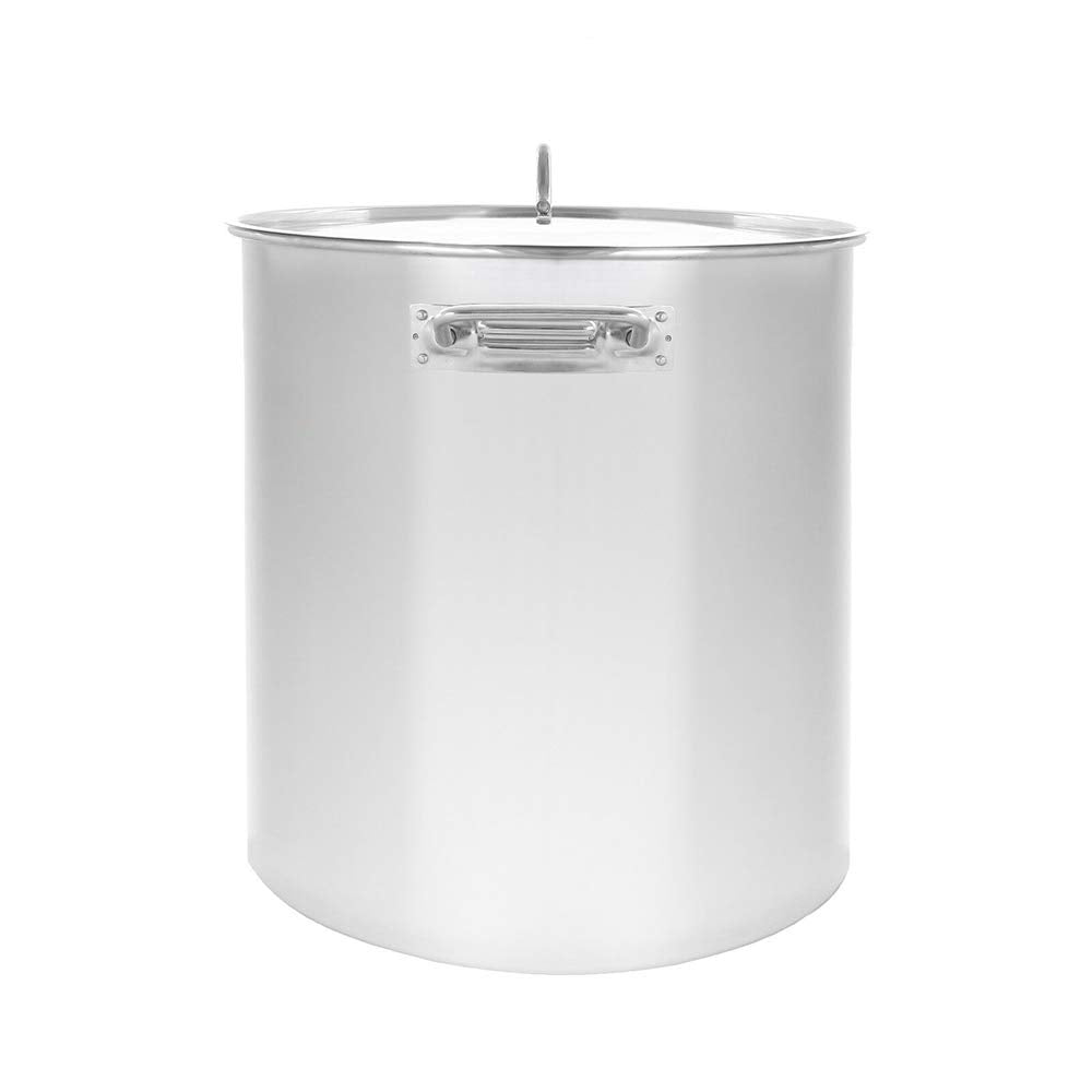40QT Polished Stainless Steel Stock Pot with Lid A8235