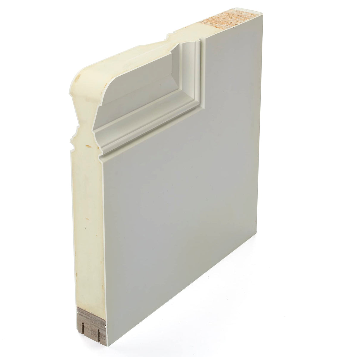 Steel Primed Left Hand In-Swing Prehung Front Door 1/2 Lite 2-Panel Clear Glass 36" x 80" X5101