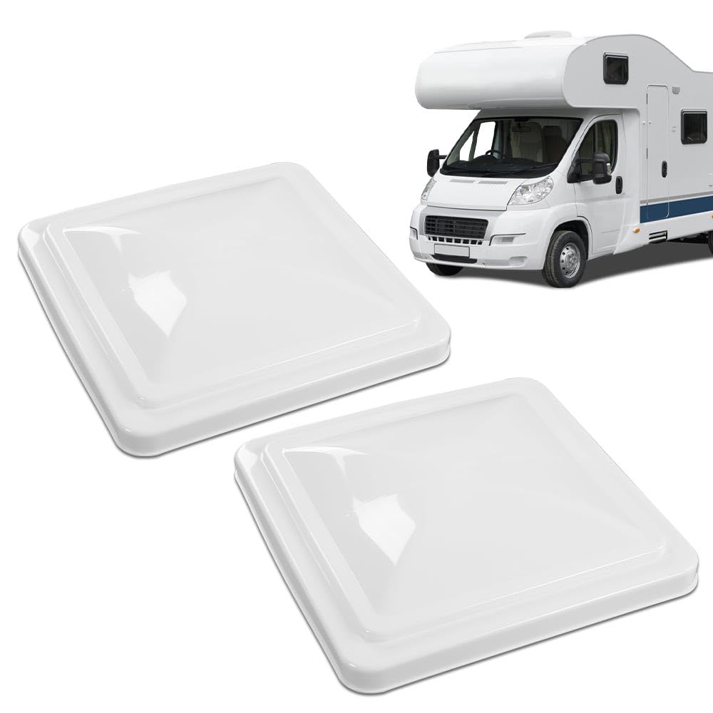 White 14" x 14" RV Roof Vent Cover 2pcs X901794