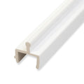 White Vinyl Sliding Screen Door Track M8809