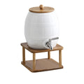 Ceramic Beverage Dispenser with Stainless Steel Spigot J961420