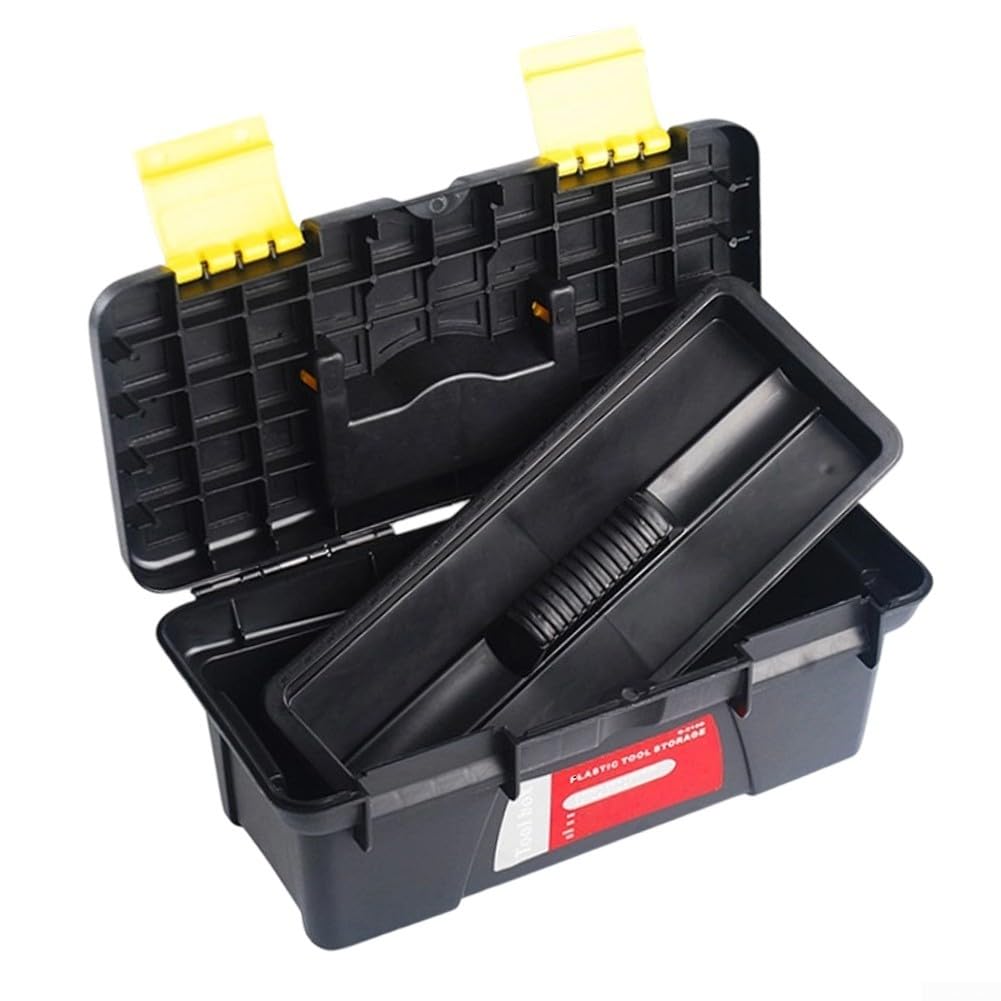 10 Inch Portable Plastic Toolbox with Two Layer Storage Q617349