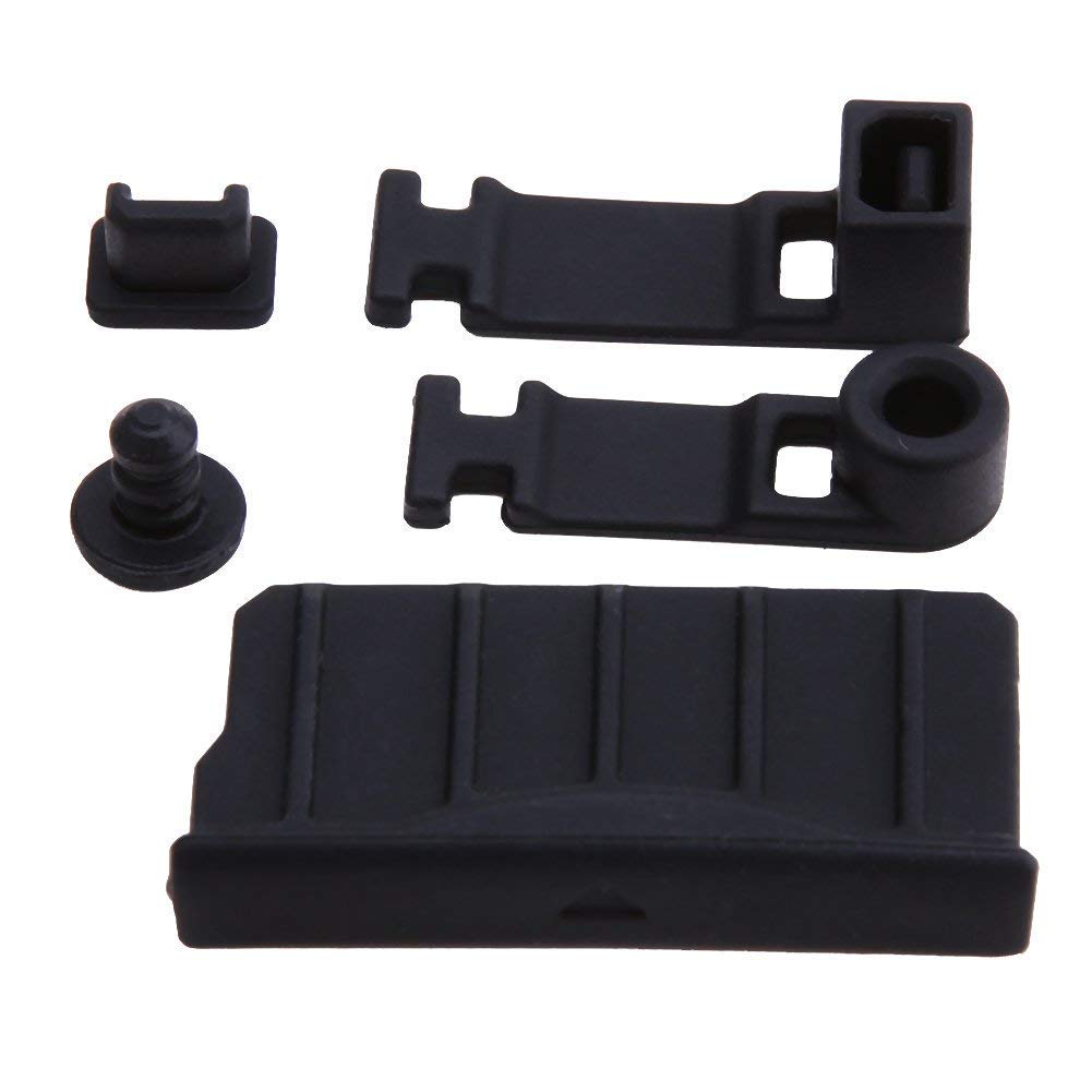 Silicone Dust Plug Cover Earphone Charger Jack Stopper Black C2656
