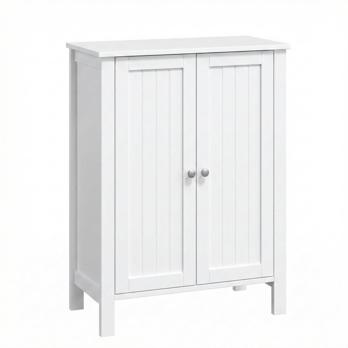 White Free Standing Bathroom Cabinet with Adjustable Shelf L940