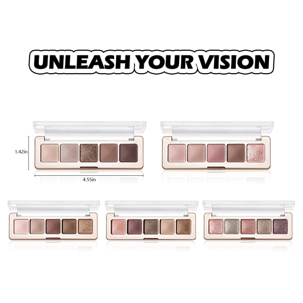 5 Colors Matte and Shimmer Eyeshadow Palette A159018