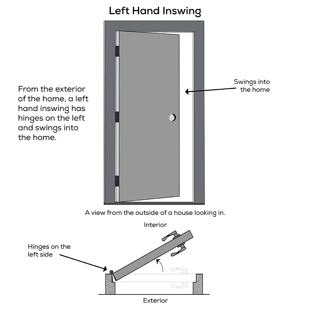 Primed Fiberglass Left Hand In-Swing Prehung Front Door 30" x 80" X8680