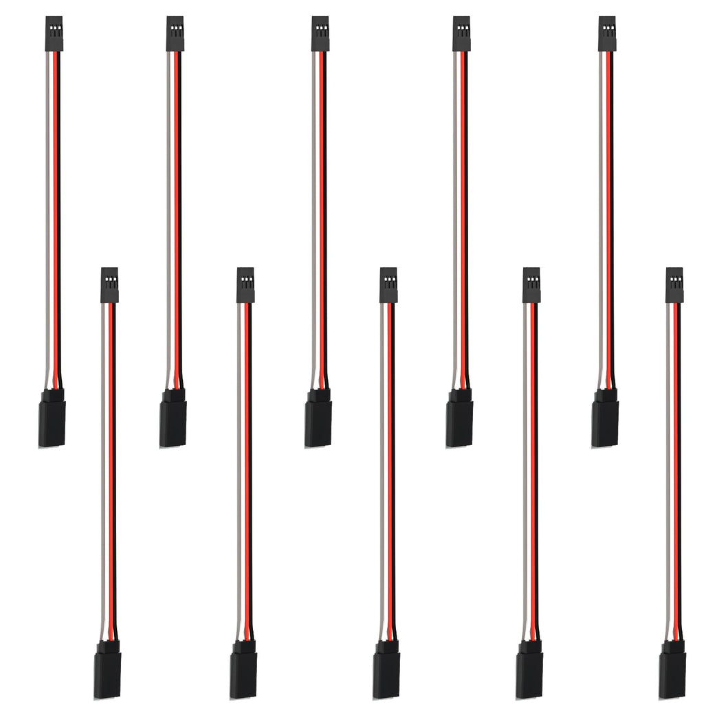 150mm 3 Pin Servo Extension Cable Y Connector 10-Pack I111