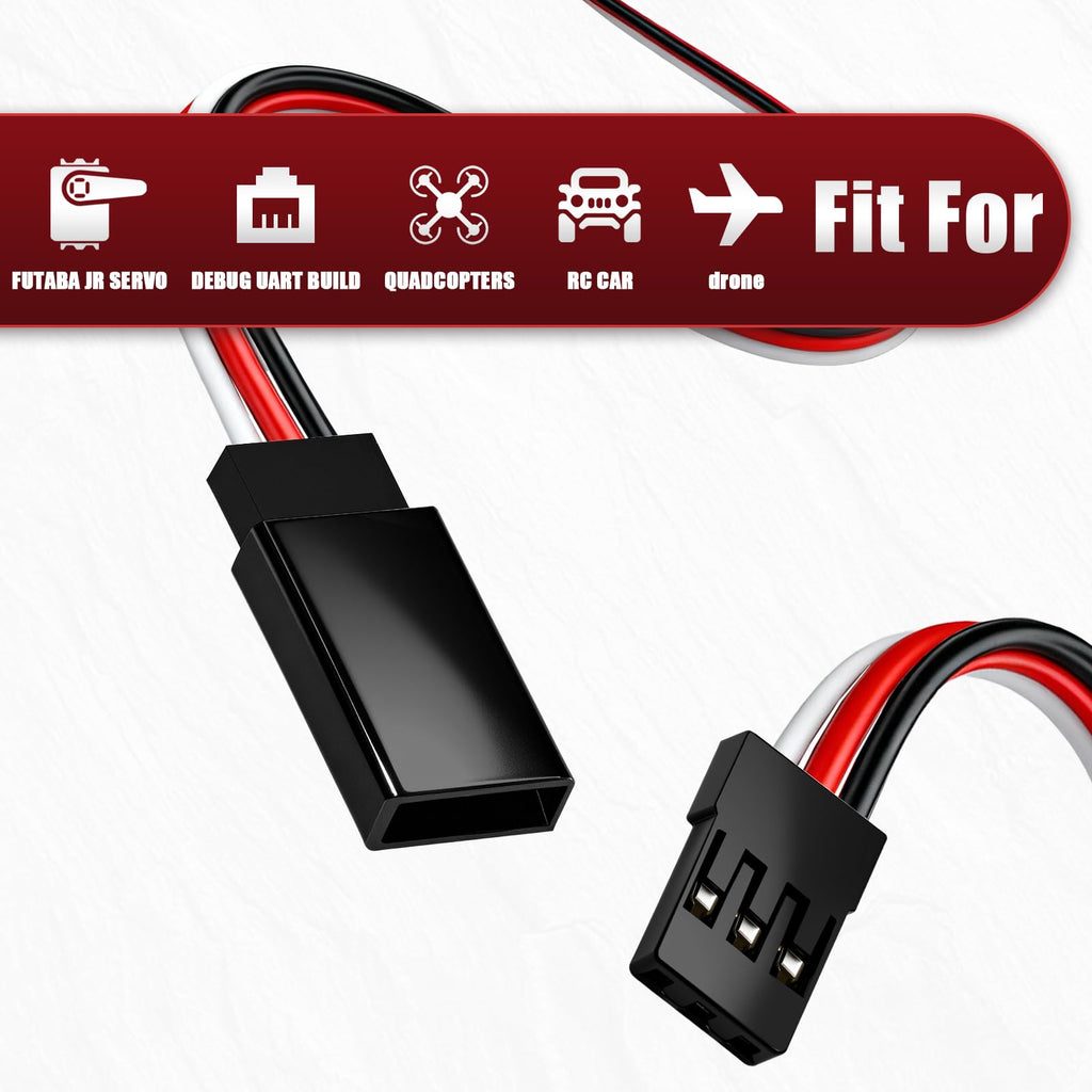 150mm 3 Pin Servo Extension Cable Y Connector 10-Pack I111