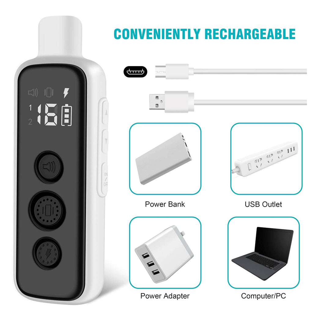 Waterproof Rechargeable Dog Training Collar with Remote D448358