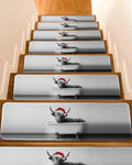 Grey 4 Pack Non Slip Carpet Stair Treads 8x30 inch E75658