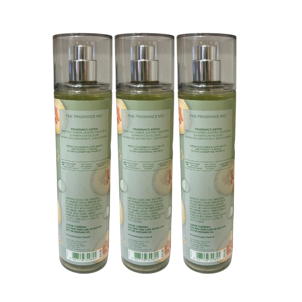 Cucumber Melon Fine Fragrance Mist 8oz Pack of 3 J94777