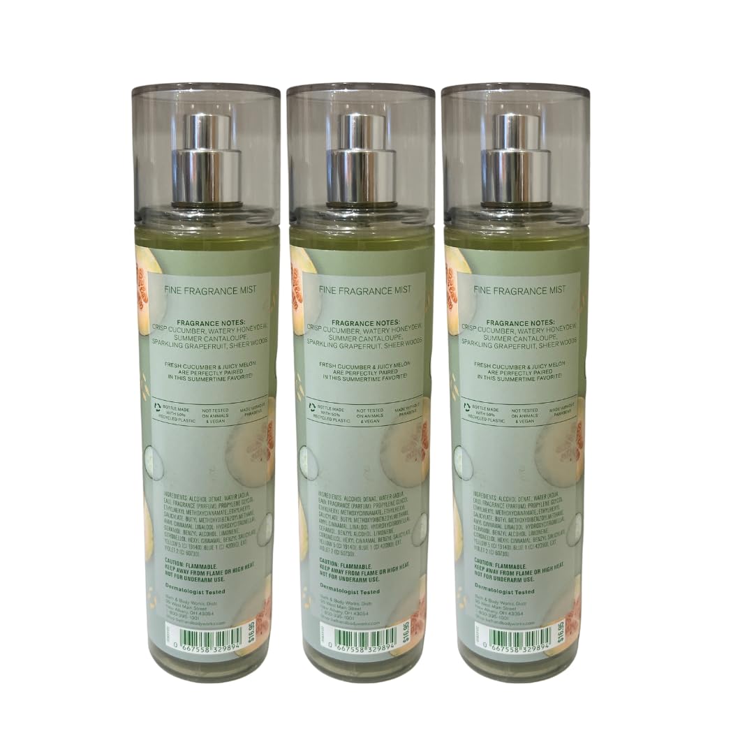 Cucumber Melon Fine Fragrance Mist 8oz Pack of 3 J94777