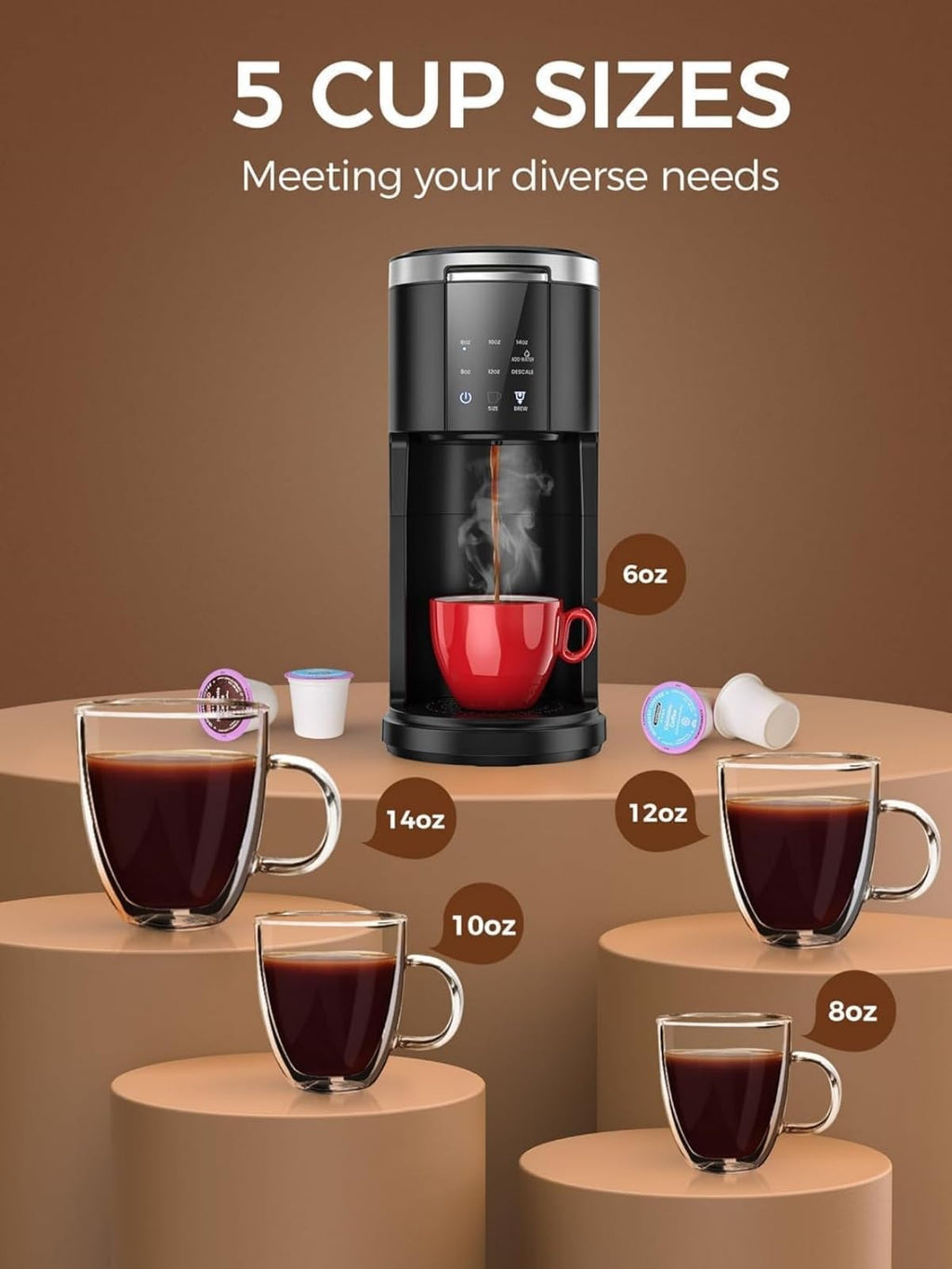 Single Serve Coffee Pod Maker T54760