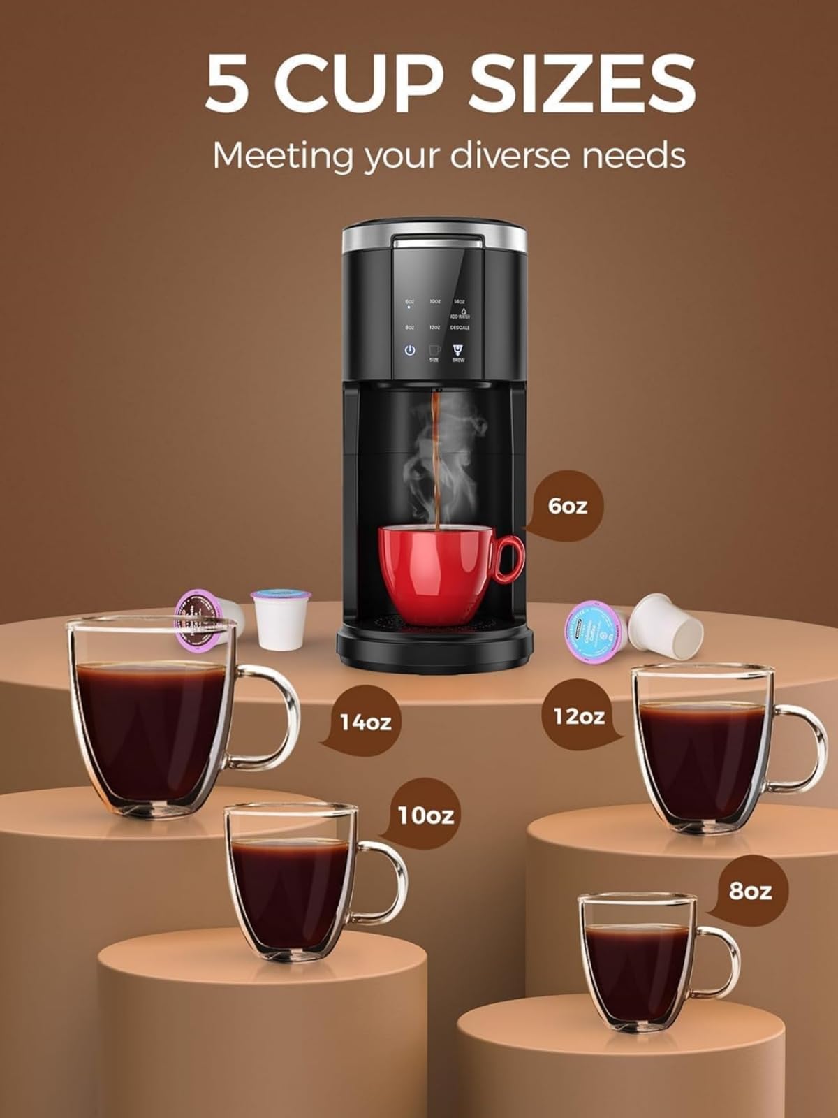 Single Serve Coffee Pod Maker T54760