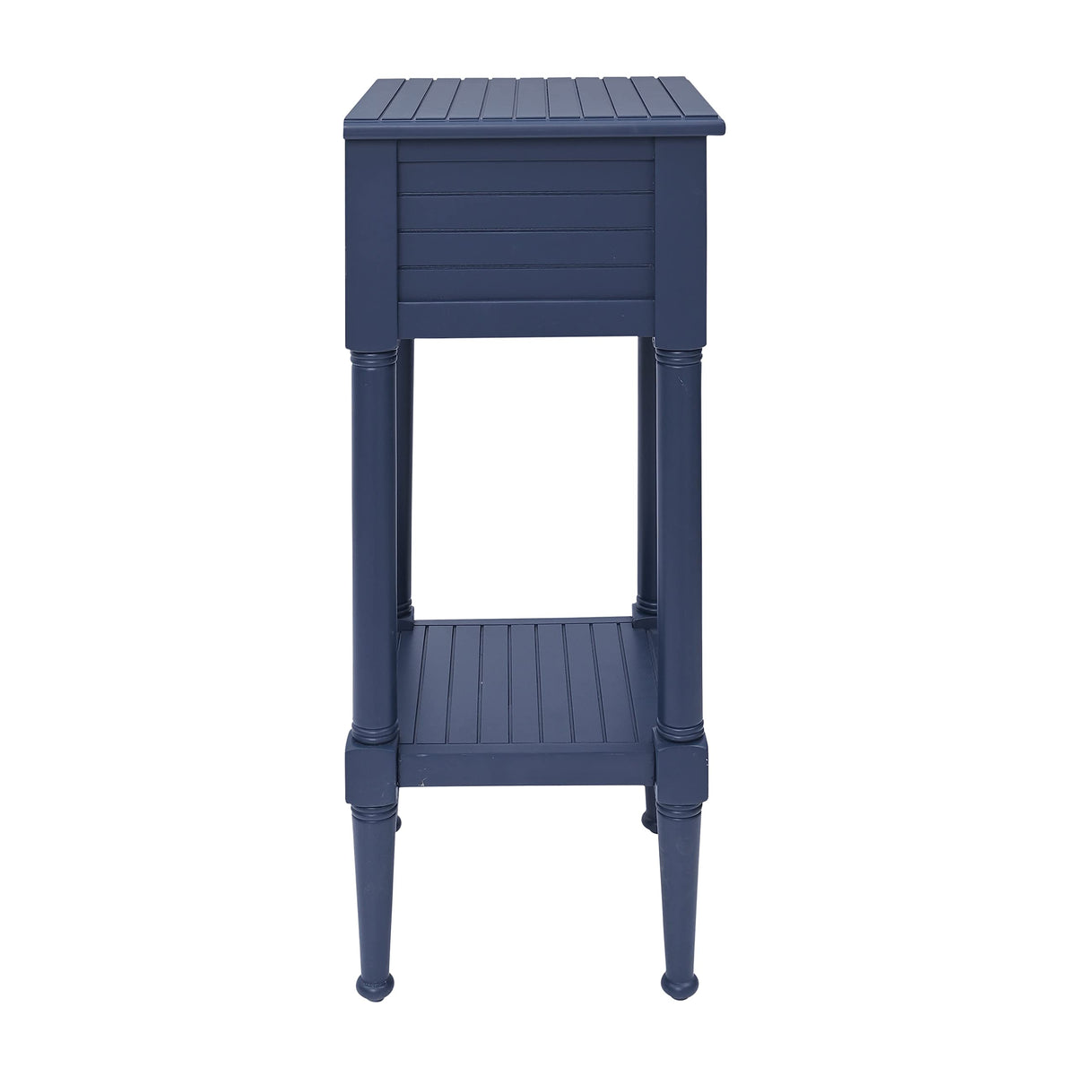 Navy Small Accent Table with Storage K4326