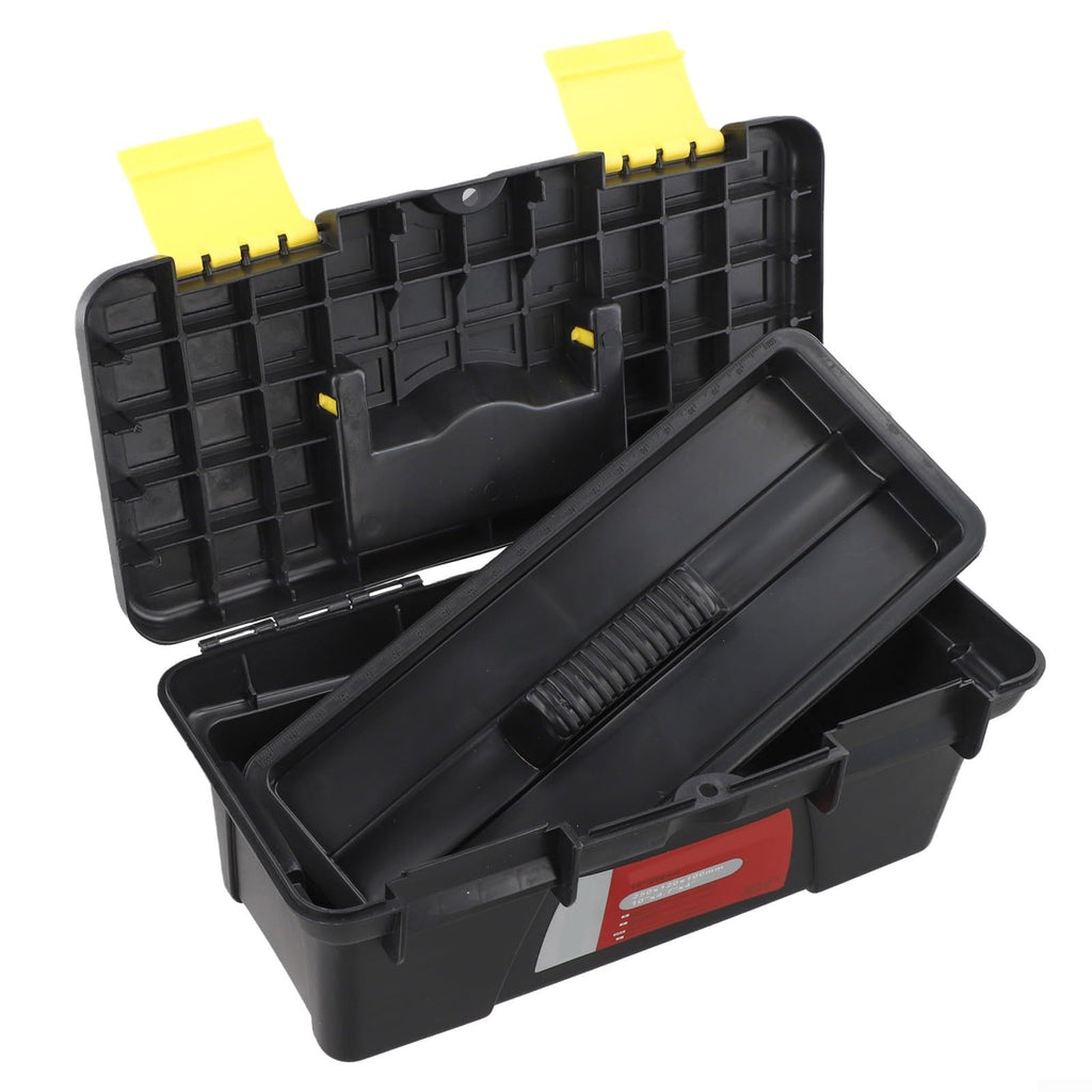 10 Inch Portable Plastic Toolbox with Two Layer Storage Q617349