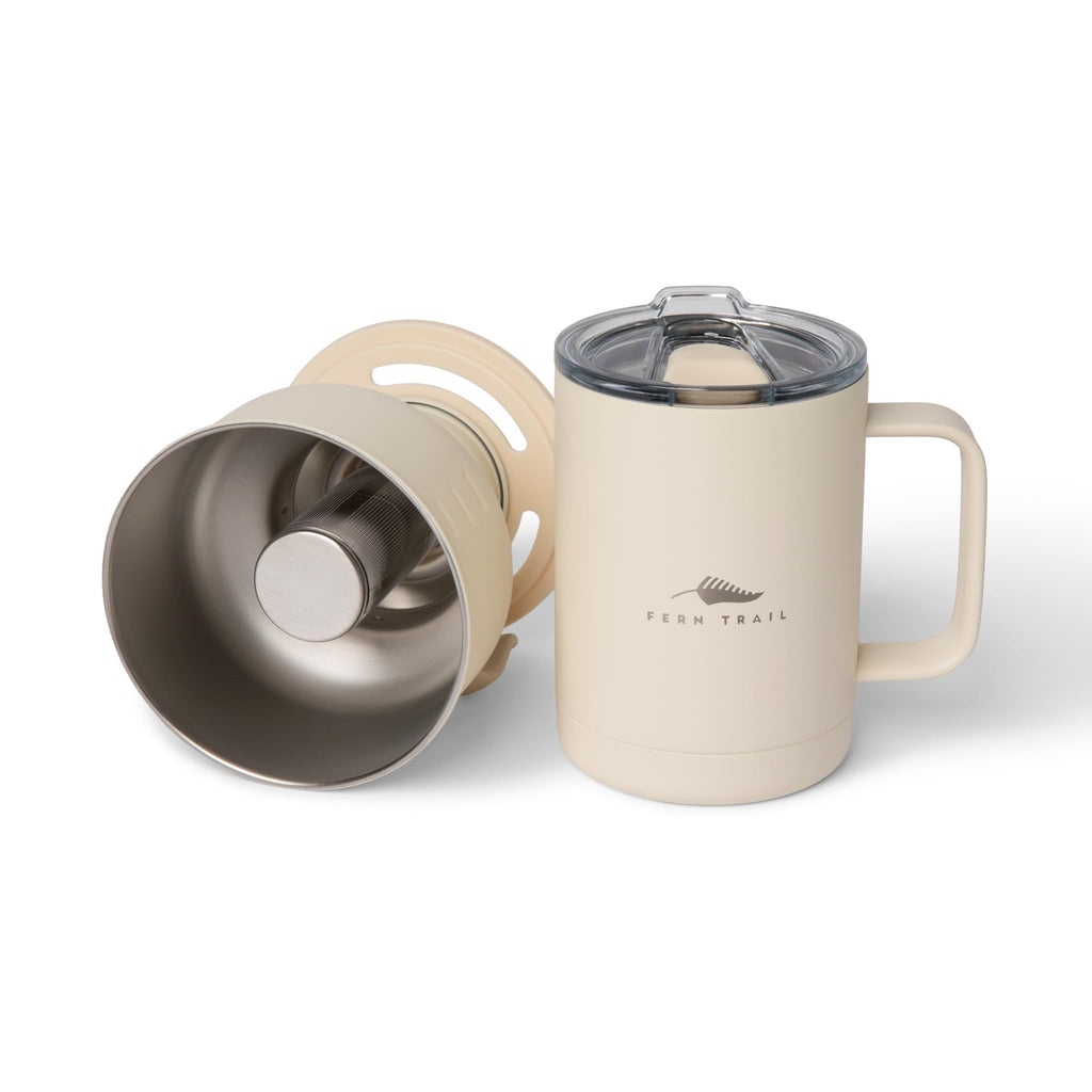 12 oz Insulated Mug with Lid and Reusable Coffee Filter X62783