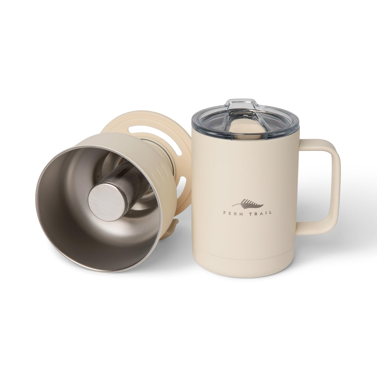 12 oz Insulated Mug with Lid and Reusable Coffee Filter X62783