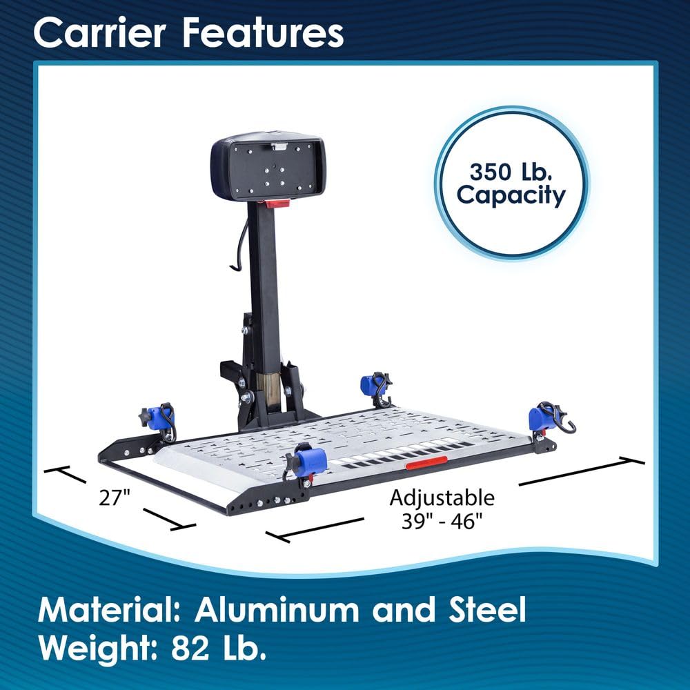Electric Mobility Scooter Carrier with 2" Trailer Hitch S111