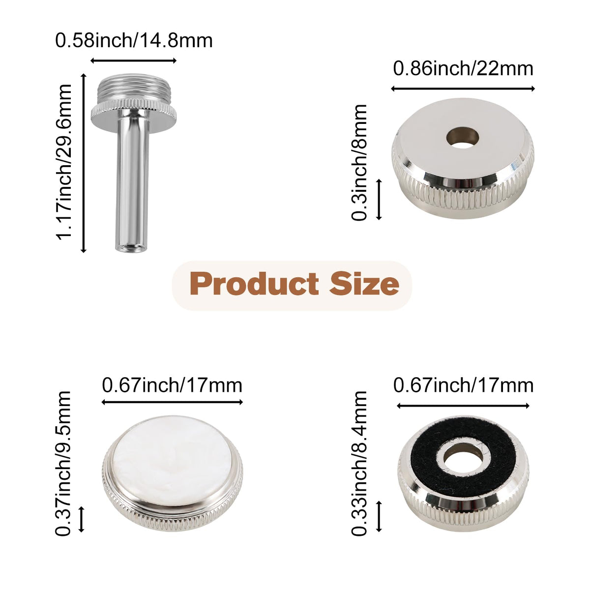 Trumpet Finger Button Repair Kit W858133