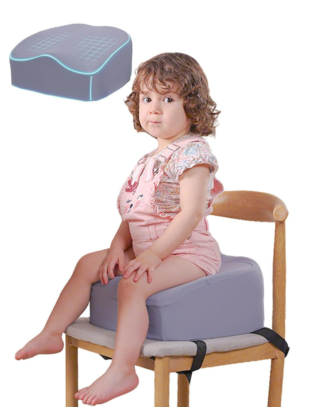 Booster Seat for Kitchen Chair, Dark Grey C48147