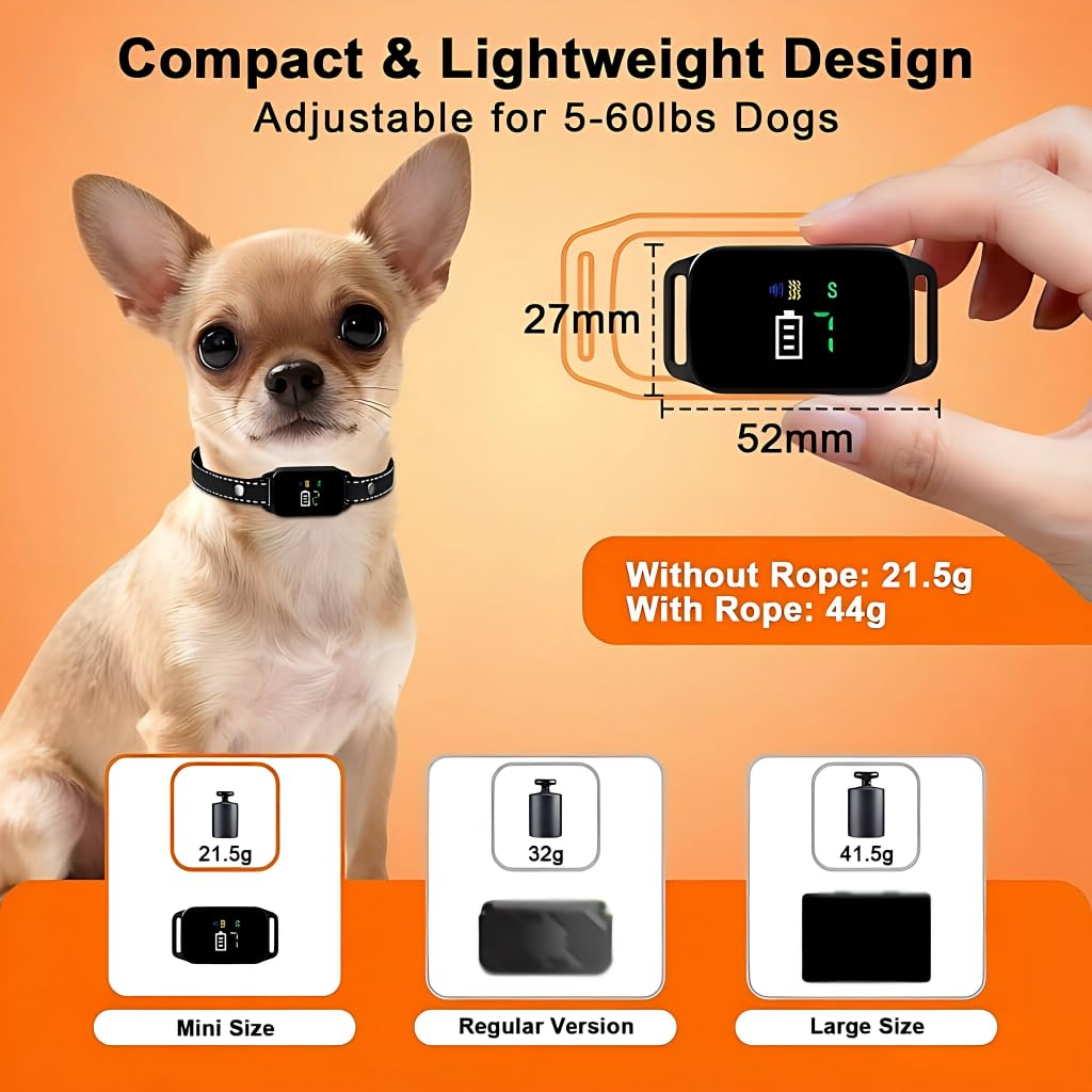 2 Pack Small Anti Barking Training Collar F3535
