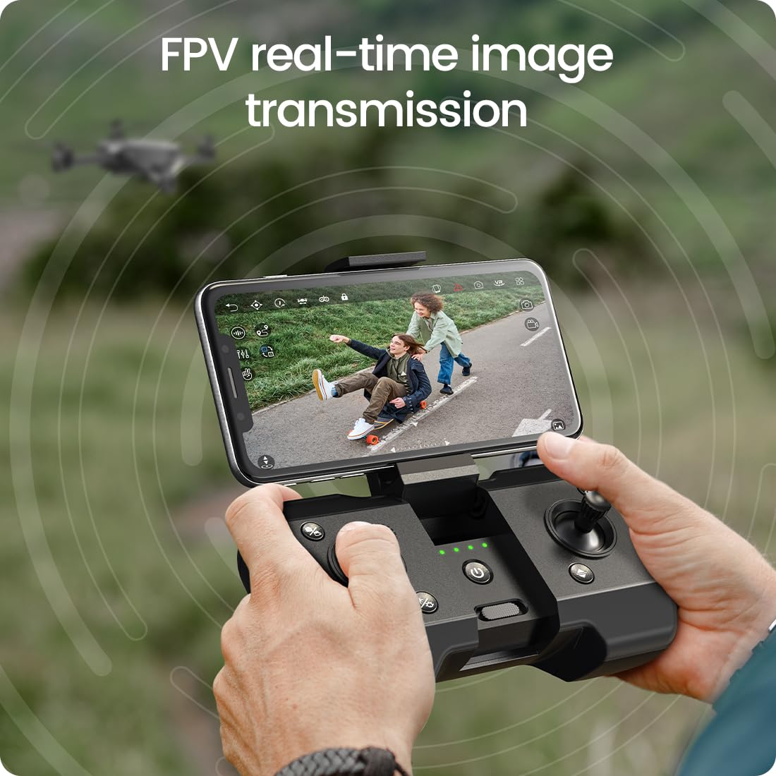 Foldable FPV Drone with 1080P WiFi Camera and Carrying Case M3546