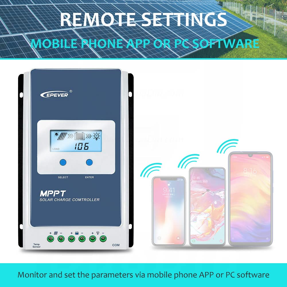 30A MPPT Solar Charge Controller 12V / 24V with LCD Display U4235