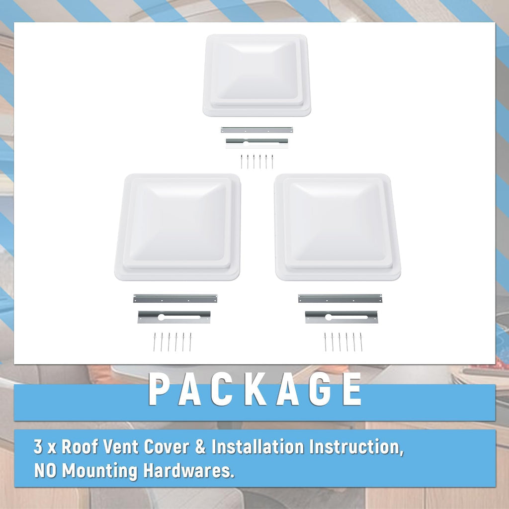 14" 3pcs RV Roof Vent Cover P815636