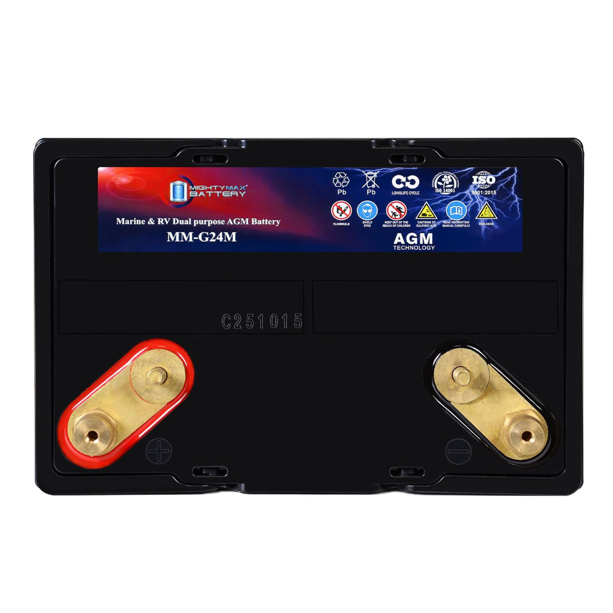 12V 90Ah Group Size 24M Deep-Cycle AGM Battery W175638