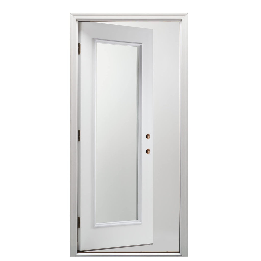 Primed Fiberglass Left Hand In-Swing Prehung Front Door 30" x 80" X8680
