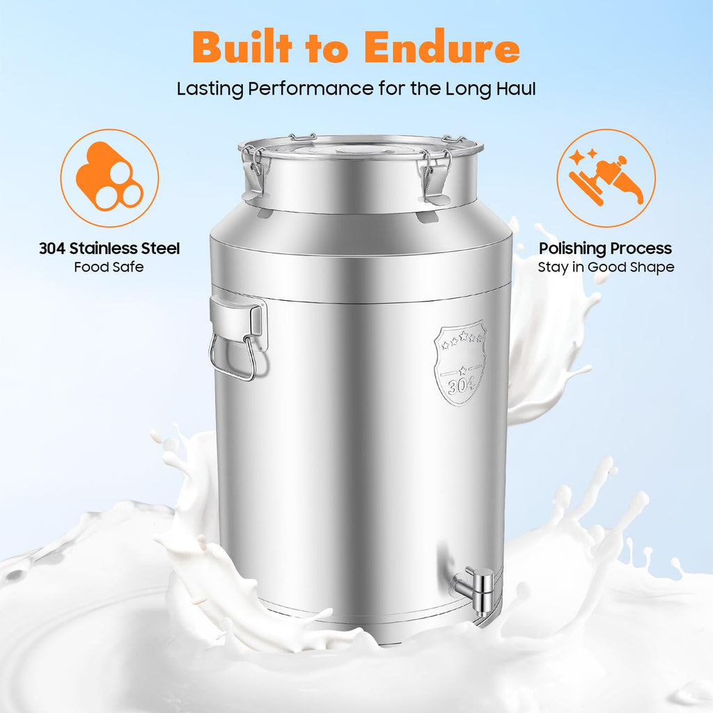 304 Stainless Steel 76L Sealed Bucket with Faucet G52924