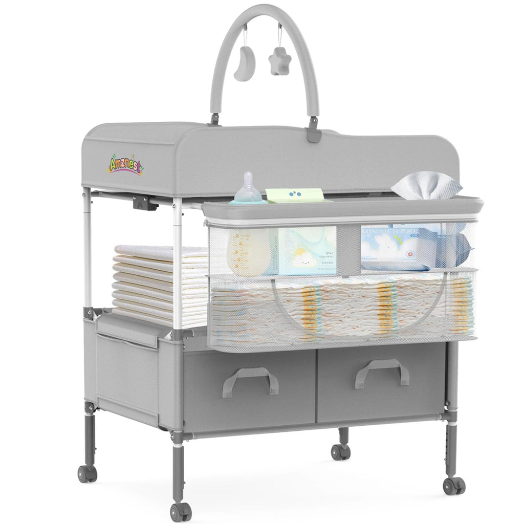 Portable Diaper Changing Station with Drawers D6515