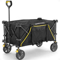 Collapsible Folding Outdoor Utility Wagon, 7 Cu Ft, Black I498661