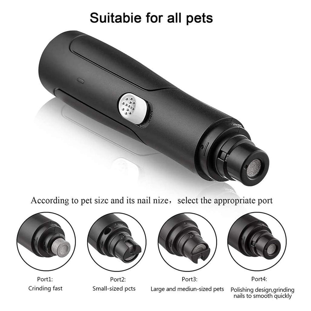 Rechargeable Electric Dog Nail Grinder A53189