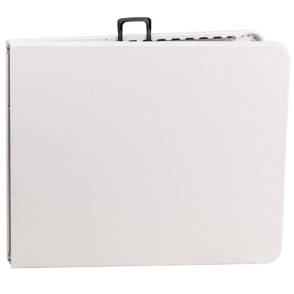 White 6-Foot Bi-Fold Plastic Folding Table W805