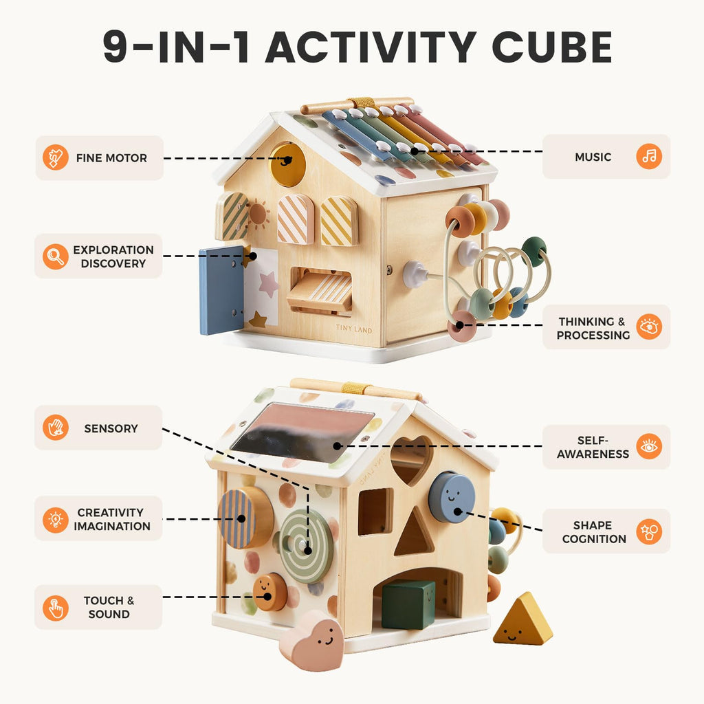 Wooden Activity Cube P732531