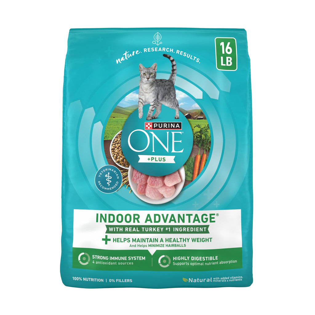 Indoor Weight Control Dry Cat Food 16 lb Bag N78197