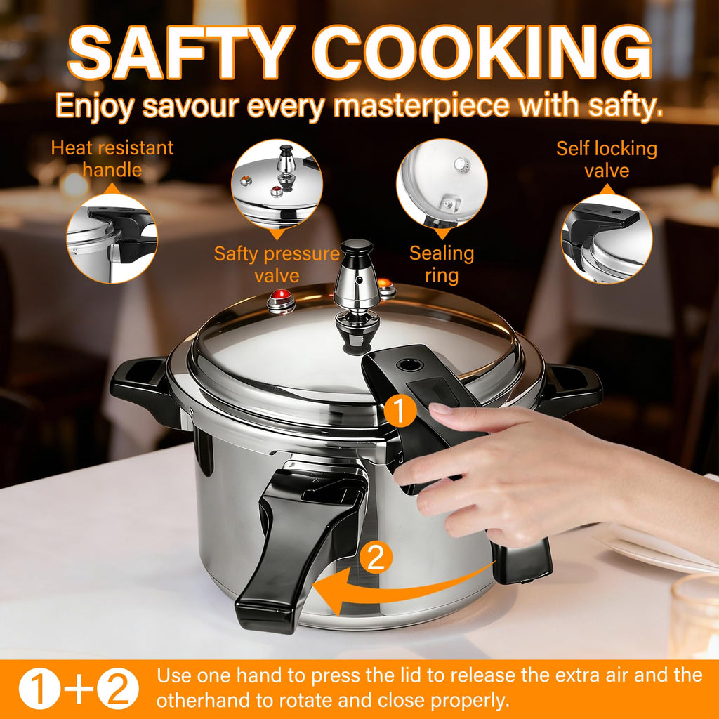4.2 Quart Aluminum Stovetop Pressure Cooker Y52895