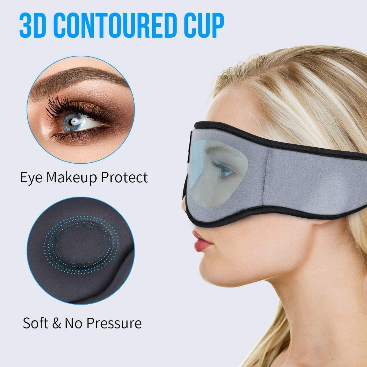 Sleep Mask with Bluetooth Headphones Cotton P1358