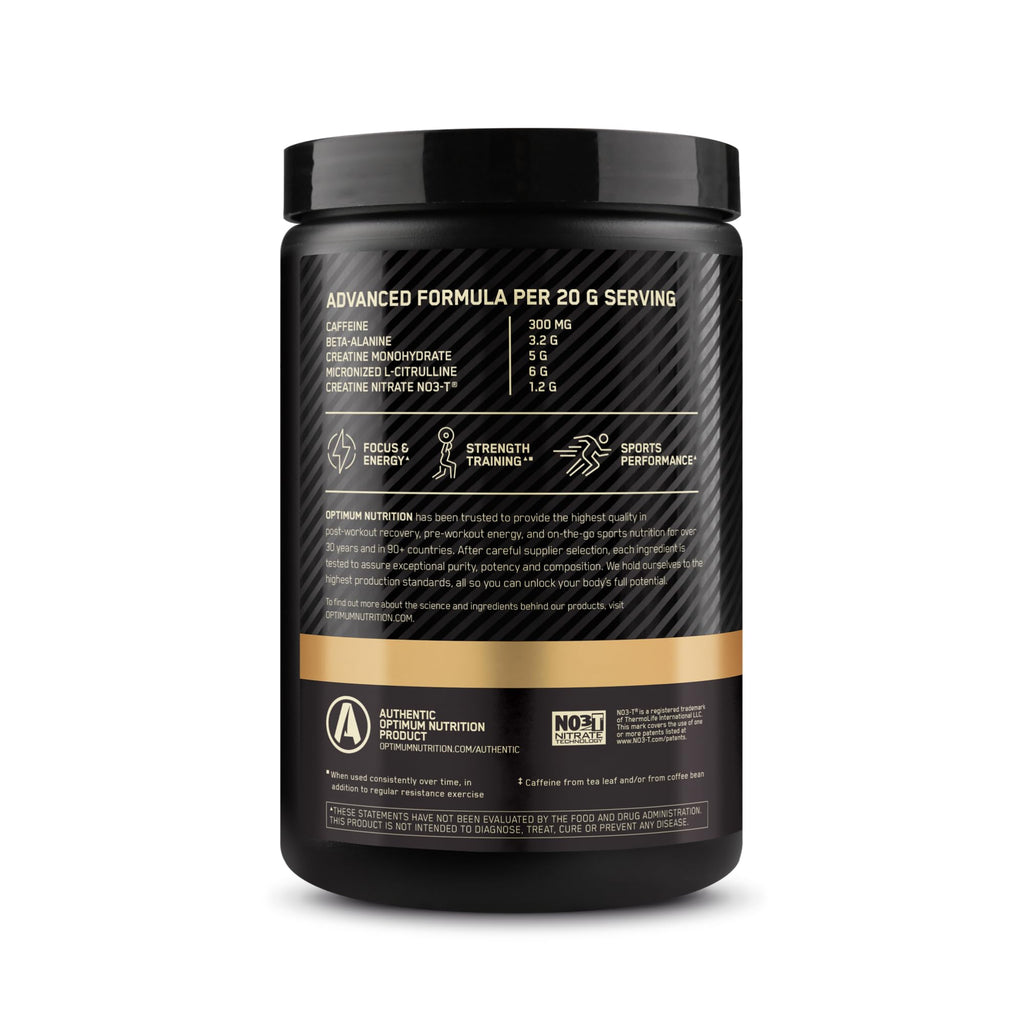 Pre Workout with Creatine Beta-Alanine L-Citrulline and Caffeine, Strawberry Mango Daiquiri, 20 Servings L441