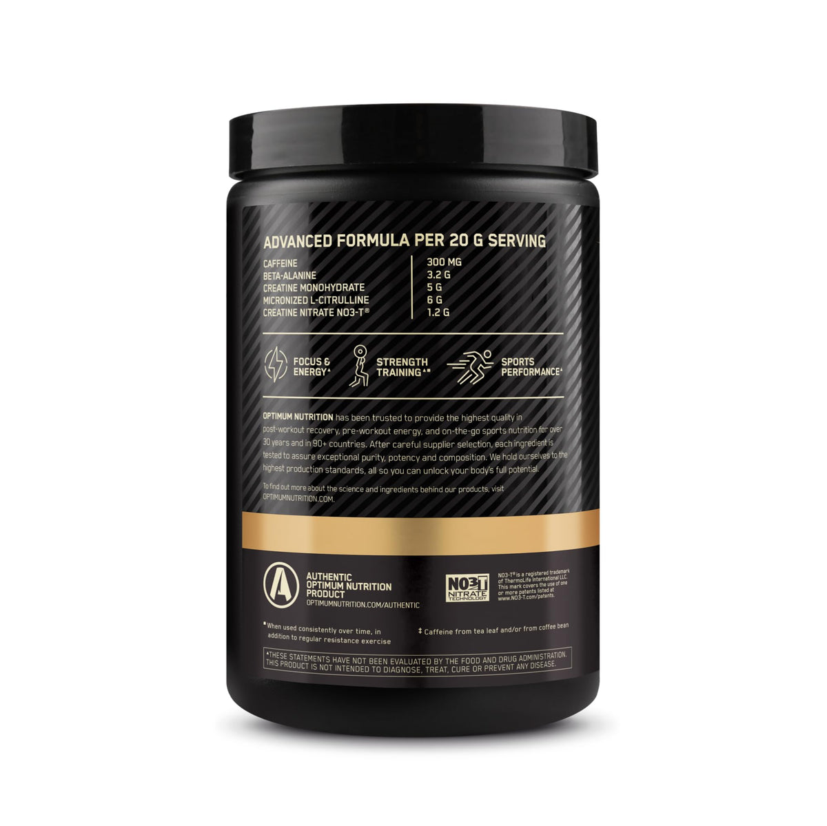 Pre Workout with Creatine Beta-Alanine L-Citrulline and Caffeine, Strawberry Mango Daiquiri, 20 Servings L441
