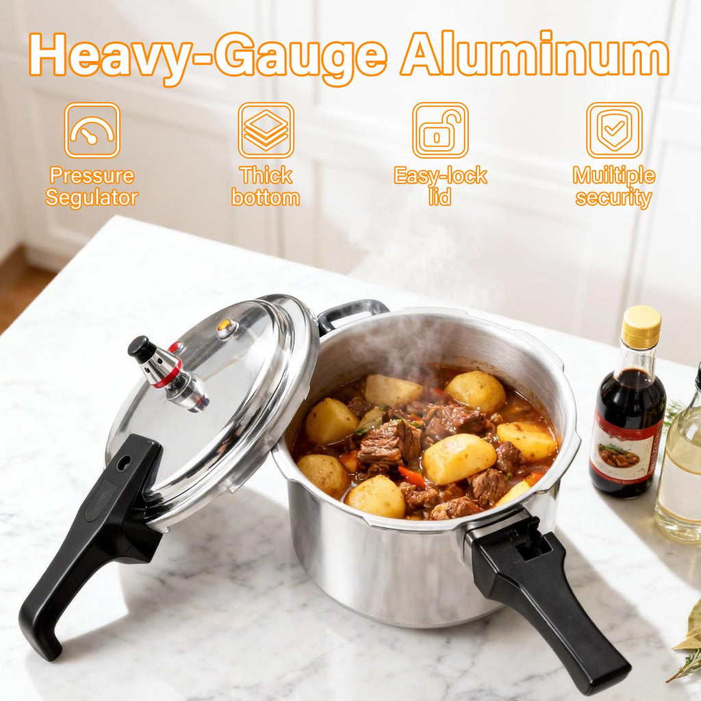 4.2 Quart Aluminum Stovetop Pressure Cooker Y52895