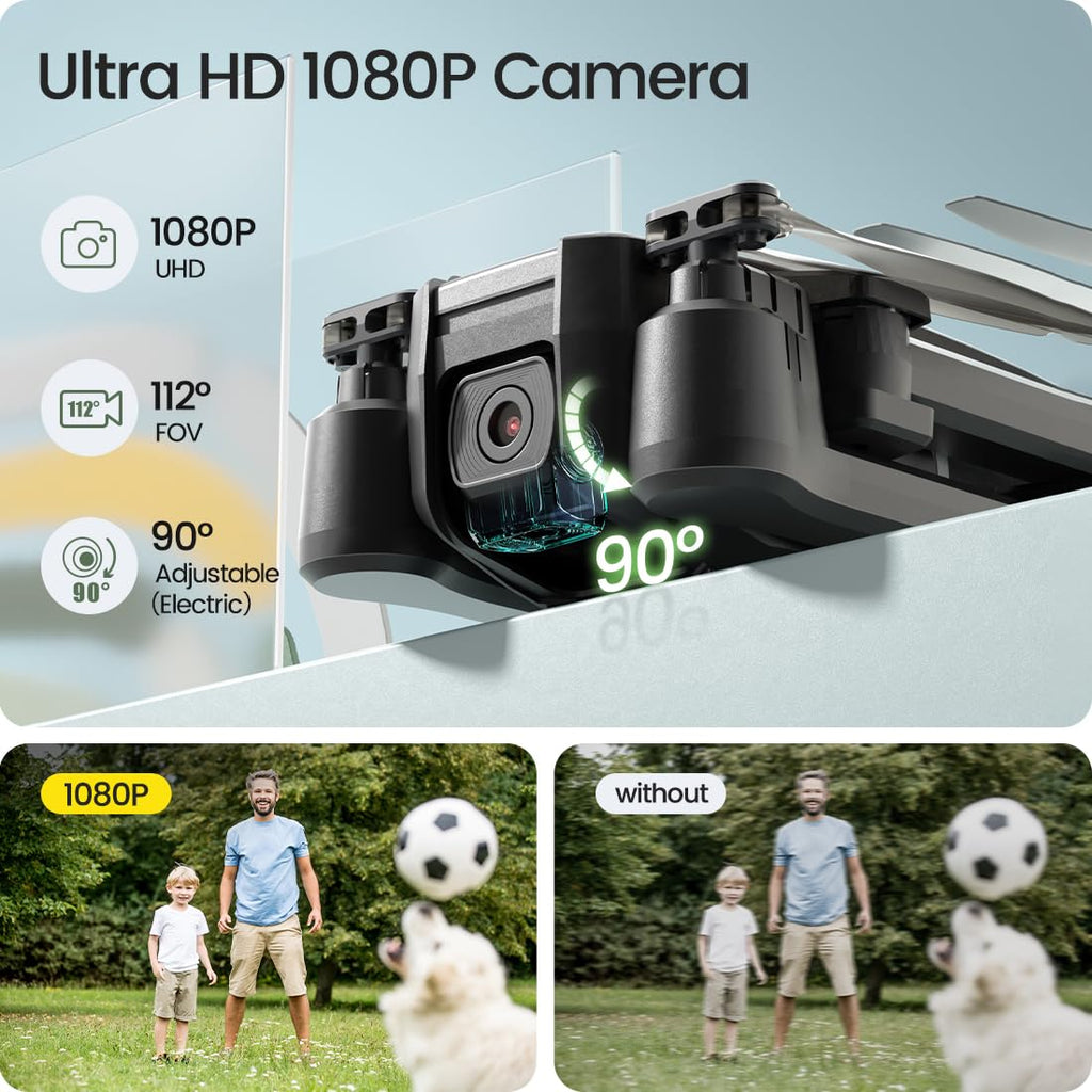 Foldable FPV Drone with 1080P WiFi Camera and Carrying Case M3546