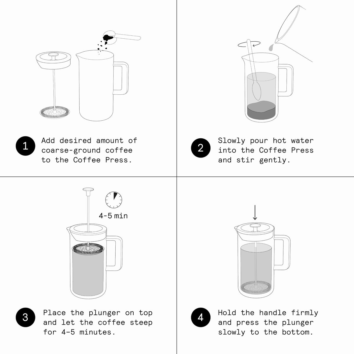 Stainless Steel Insulated Coffee Press W224
