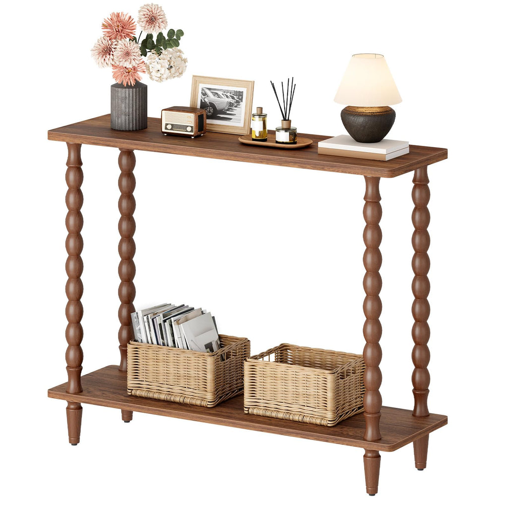 39.4'' 2-Tier Mid-Century Console Table S834072