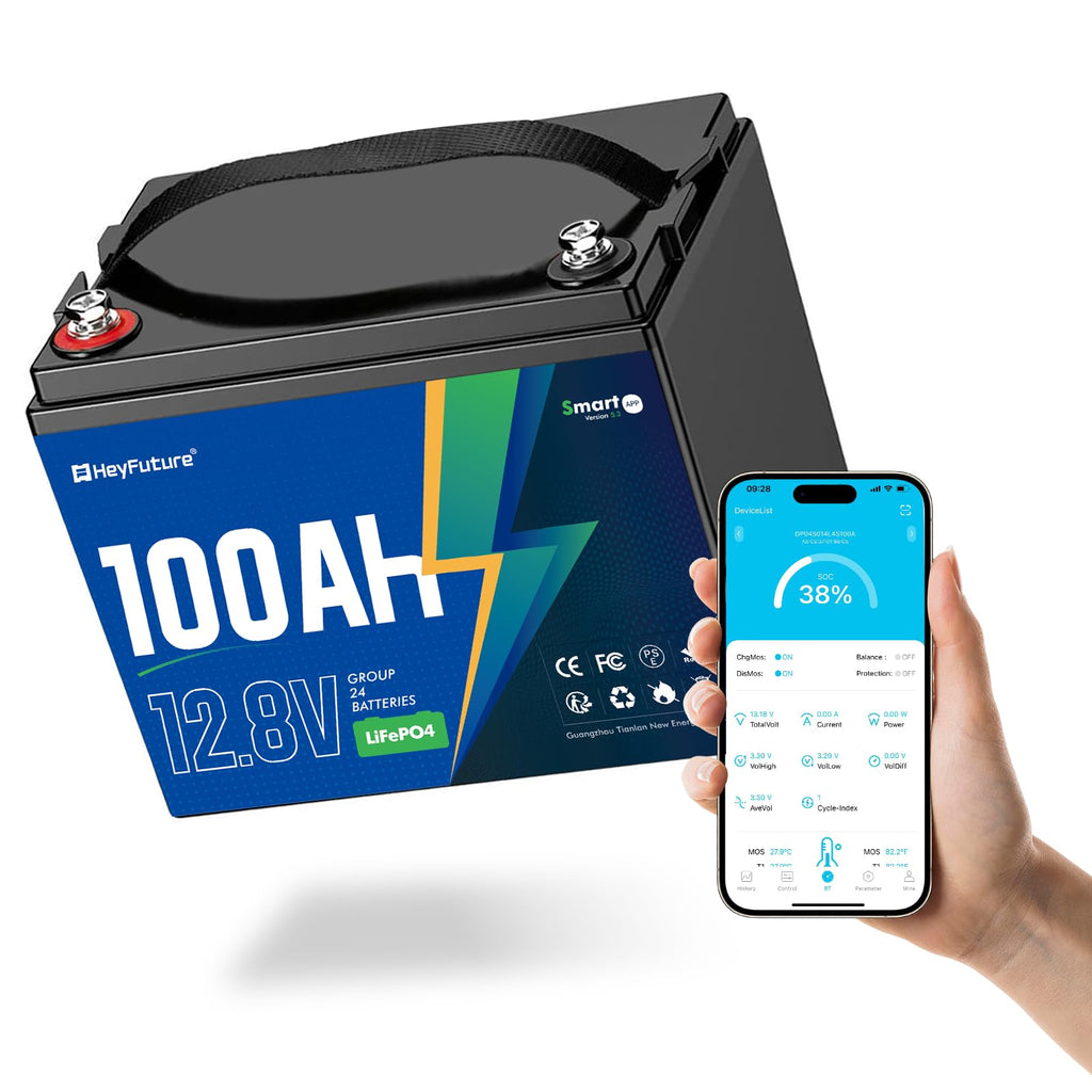 12V 100Ah Bluetooth LiFePO4 Battery S16554