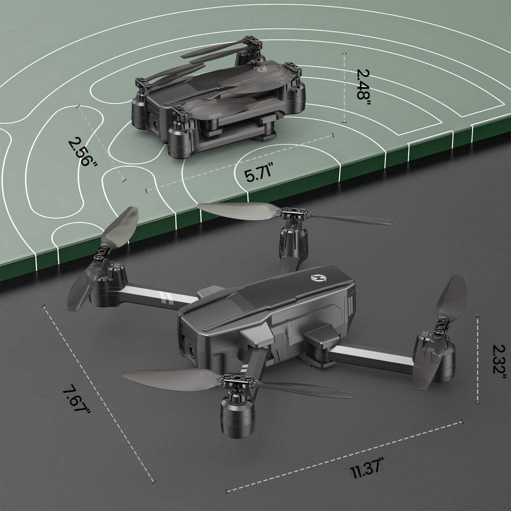 Foldable FPV Drone with 1080P WiFi Camera and Carrying Case M3546
