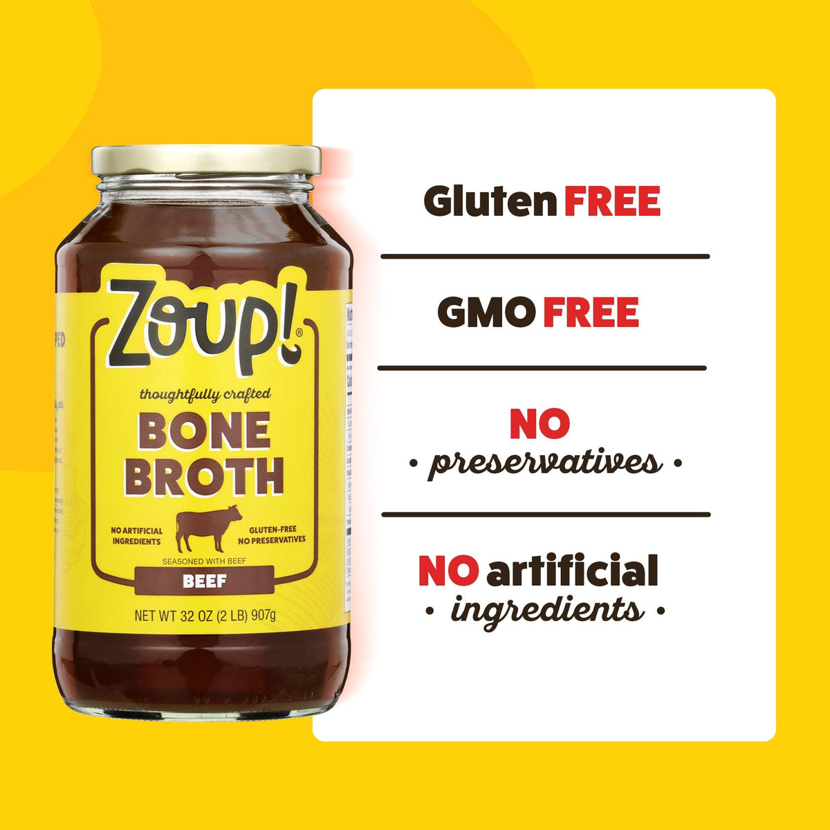 Beef Bone Broth 6-Pack 32 oz X7129